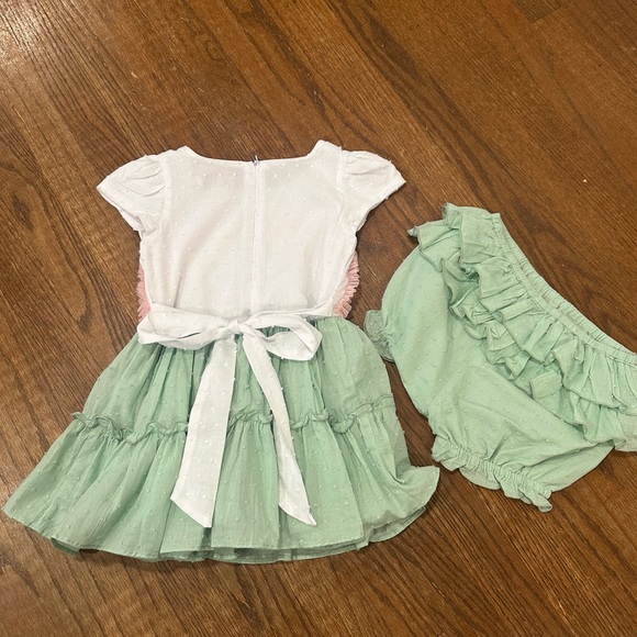 Girl August Cotton Dress Pastel Rainbow - Picture 9 of 10